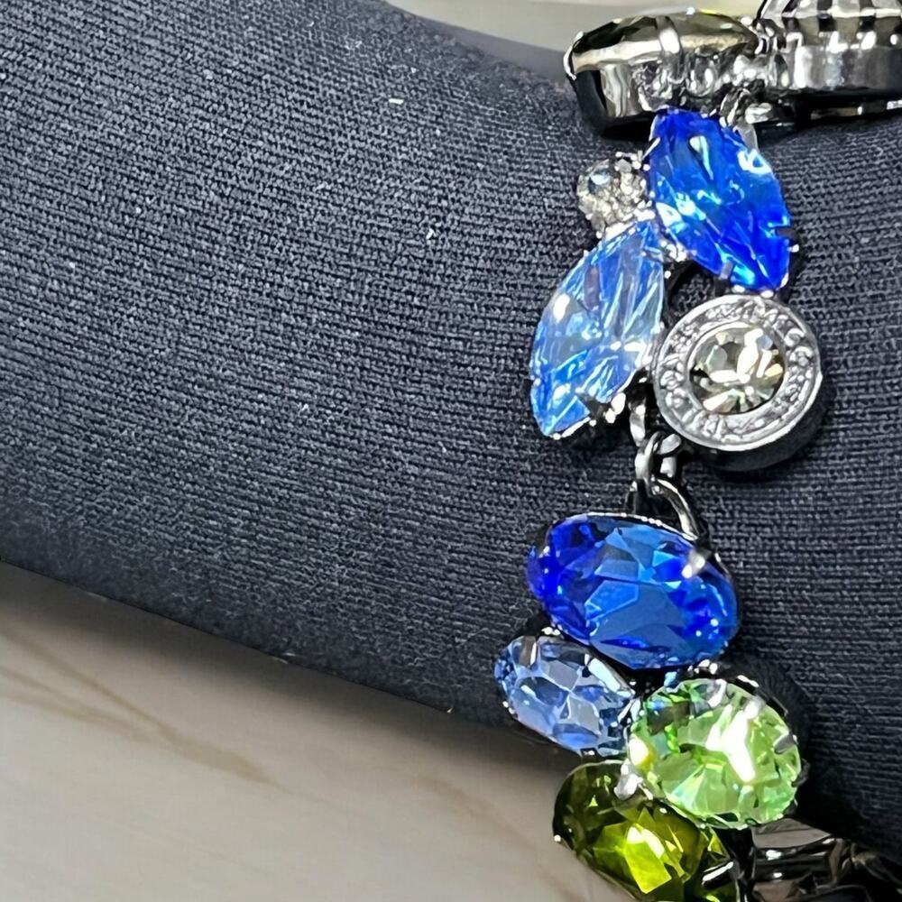 Coach Poppy Limited Edition Swarovski Crystal Bracelet & Matching Ring - Size 7 - Picture 5 of 13